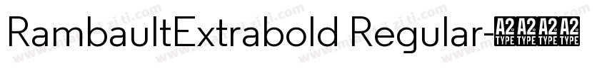 RambaultExtrabold Regular字体转换
